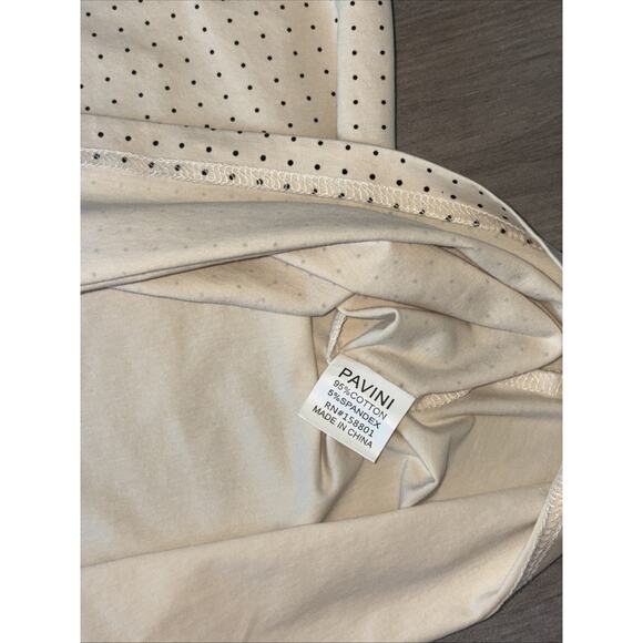 PAVINI Men's Polo Shirt White Red Green Striped Geometric Logo Italian Design - Picture 4 of 8